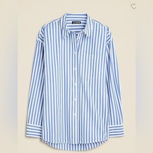 Étienne Oversized Shirt in Striped Lightweight Oxford. NWT